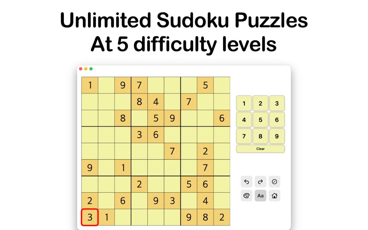 my Sudoku for Mac